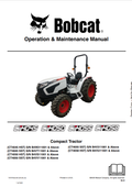 BOBCAT CT4045, CT4050, CT4055, CT4058 COMPACT TRACTOR SERVICE MANUAL 7372752 PDF