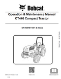 BOBCAT CT440 COMPACT TRACTOR OPERATION AND MAINTENANCE MANUAL 6987073 PDF