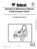 BOBCAT CT440 COMPACT TRACTOR OPERATION AND MAINTENANCE MANUAL 6987083 PDF
