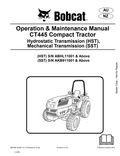 BOBCAT CT445 COMPACT TRACTOR OPERATION AND MAINTENANCE MANUAL 6987085 PDF