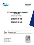 BOBCAT DOOSAN G25WDO-3A-T4F (G06), G40WDO-3A-T4F (G67), G50WDO-3A-T4F (F90), G70WDO-3A-T4F (G14) GENERATOR OPERATION AND MAINTENANCE MANUAL 46679755 PDF