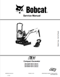 BOBCAT E10 COMPACT EXCAVATOR SERVICE MANUAL 6986788 PDF
