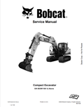 BOBCAT E165 COMPACT EXCAVATOR SERVICE MANUAL 7407615 PDF