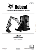 BOBCAT E17z COMPACT EXCAVATOR OPERATION AND MAINTENANCE MANUAL 7349199 PDF