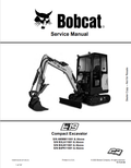 BOBCAT E19 COMPACT EXCAVATOR SERVICE MANUAL 7255013 PDF