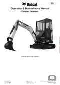 BOBCAT E20z COMPACT EXCAVATOR OPERATION AND MAINTENANCE MANUAL 7416755 PDF