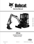 BOBCAT E20z COMPACT EXCAVATOR SERVICE MANUAL 7359012 PDF