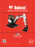 BOBCAT E26 COMPACT EXCAVATOR OPERATION AND MAINTENANCE MANUAL 7354961 PDF