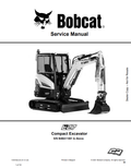 BOBCAT E27 COMPACT EXCAVATOR SERVICE MANUAL 7349758 PDF