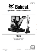BOBCAT E27z COMPACT EXCAVATOR OPERATION AND MAINTENANCE MANUAL 7349962 PDF