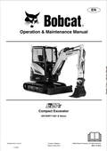 BOBCAT E27z COMPACT EXCAVATOR OPERATION AND MAINTENANCE MANUAL 7354904 PDF
