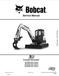 BOBCAT E35 COMPACT EXCAVATOR SERVICE MANUAL 6987276 PDF