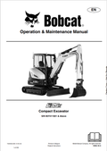 BOBCAT E35z COMPACT EXCAVATOR OPERATION AND MAINTENANCE MANUAL 7323256 PDF