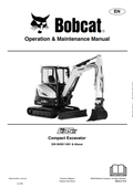 BOBCAT E35z COMPACT EXCAVATOR OPERATION AND MAINTENANCE MANUAL 7362210 PDF