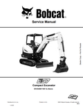 BOBCAT E37 COMPACT EXCAVATOR SERVICE MANUAL 7362438 PDF