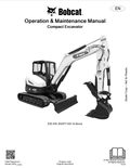 BOBCAT E50 COMPACT EXCAVATOR OPERATION AND MAINTENANCE MANUAL 7336770 PDF