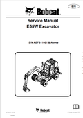 BOBCAT E55W EXCAVATOR SERVICE MANUAL 6987289 PDF