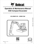 BOBCAT E55 COMPACT EXCAVATOR OPERATION AND MAINTENANCE MANUAL 6990092 PDF