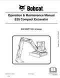 BOBCAT E55 COMPACT EXCAVATOR OPERATION AND MAINTENANCE MANUAL 7300143 PDF