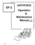 BOBCAT EARTHFORCE EF-2 OPERATION AND MAINTENANCE MANUAL 6904720 PDF