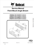 BOBCAT FMAB54, FMAB70, FMAB54, FMAB70 FRONT MOUNT ANGLE BROOM SERVICE MANUAL 6990282 PDF