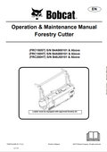 BOBCAT FRC150ST, FRC150HT, FRC200HT FORESTRY CUTTER OPERATION AND MAINTENANCE MANUAL 7308791 PDF