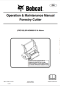 BOBCAT FRC150 FORESTRY CUTTER OPERATION AND MAINTENANCE MANUAL 6987117 PDF
