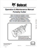BOBCAT FRC50, FRC50 2SPD, FRC60, FRC60 2SPD, FRC70 2SPD FORESTRY CUTTER OPERATION AND MAINTENANCE MANUAL 6904961 PDF