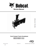 BOBCAT FSB49, FSB62 FRONT COMPACT TRACTOR SNOWBLOWER SERVICE MANUAL 7420121 PDF