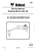 BOBCAT HOISTING WINCH WITH JIB SERVICE MANUAL 6989514 PDF