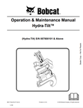 BOBCAT HYDRA-TILT OPERATION AND MAINTENANCE MANUAL 6901173 PDF