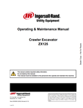 BOBCAT INGERSOLL-RAND UTILITY EQUIPMENT ZX125 CRAWLER EXCAVATOR OPERATION AND MAINTENANCE MANUAL 22509392 PDF