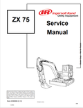 BOBCAT INGERSOLL-RAND UTILITY EQUIPMENT ZX75 LOADER SERVICE MANUAL 22990683 PDF