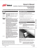 BOBCAT INGERSOLL RAND BA2-EW AIR COMPRESSOR OWNER MANUAL 22138150 PDF