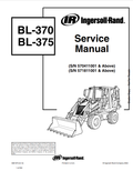 BOBCAT INGERSOLL RAND BL-370, BL-375 BACKHOE LOADER SERVICE MANUAL 6901973 PDF