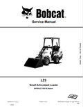 BOBCAT L23 SMALL ARTICULATED LOADER SERVICE MANUAL 7389393 PDF