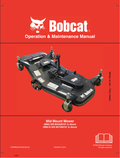 BOBCAT M60, M60-5 MID-MOUNT MOWER OPERATION AND MAINTENANCE MANUAL 7376995 PDF
