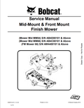 BOBCAT MM54, MM66, FM MOWER 66 MID MOUNT AND FRONT MOUNT FINISH MOWER SERVICE MANUAL 6986907 PDF