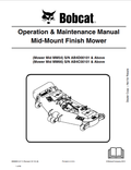 BOBCAT MM54, MM66 THREE-POINT FINISH MOWER OPERATION AND MAINTENANCE MANUAL 6986833 PDF