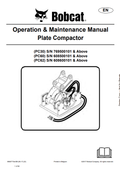 BOBCAT PC30, PC60, PC62 PLATE COMPACTOR OPERATION AND MAINTENANCE MANUAL 6900777 PDF