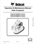 BOBCAT PC30, PC60, PC62 PLATE COMPACTOR OPERATION AND MAINTENANCE MANUAL 6900777 PDF