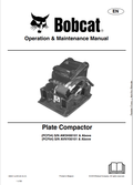 BOBCAT PCF34, PCF64 PLATE COMPACTOR OPERATION AND MAINTENANCE MANUAL 6990311 PDF