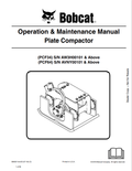 BOBCAT PCF34, PCF64 PLATE COMPACTOR OPERATION AND MAINTENANCE MANUAL 6990311 PDF