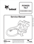 BOBCAT PTX3, PTX4 POWER TILT SERVICE MANUAL 6901002 PDF