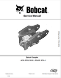 BOBCAT QC30, QC35, QC45-1, QC45-2, QC45-3 QUICK COUPLER SERVICE MANUAL 7432668 PDF
