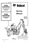 BOBCAT R30S, R35S BACKHOE SERVICE MANUAL 4950144 PDF