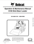 BOBCAT S100 SKID STEER LOADER OPERATION AND MAINTENANCE MANUAL 6987130 PDF