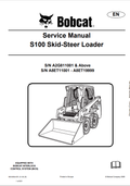 BOBCAT S100 SKID STEER LOADER SERVICE MANUAL 6904926 PDF
