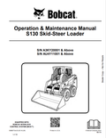 BOBCAT S130 SKID STEER LOADER OPERATION AND MAINTENANCE MANUAL 6986977 PDF