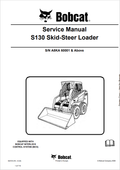 BOBCAT S130 SKID STEER LOADER SERVICE MANUAL 6987053 PDF